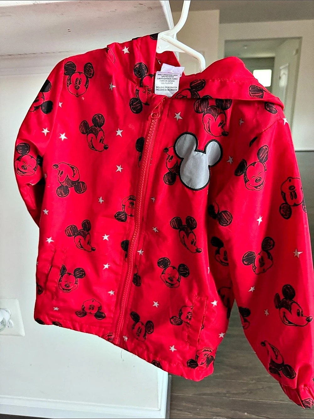 Disney Mickey Mouse Girls 4T Red Jacket